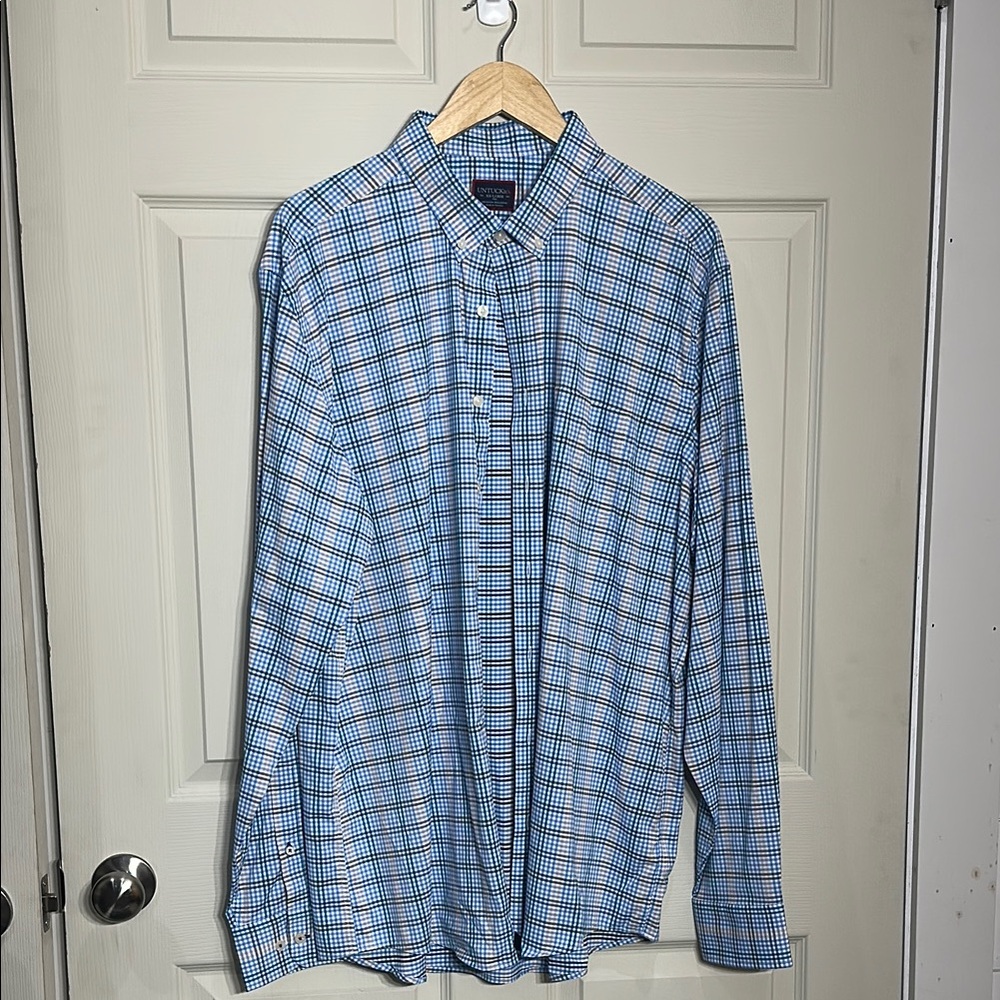 UNTUCKit Blue Casual Button Down Shirt